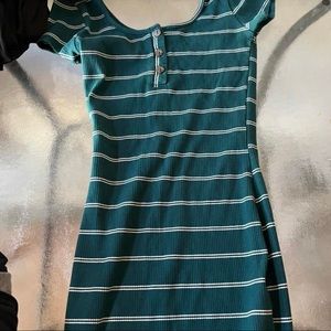 tillys turquoise striped mini dress